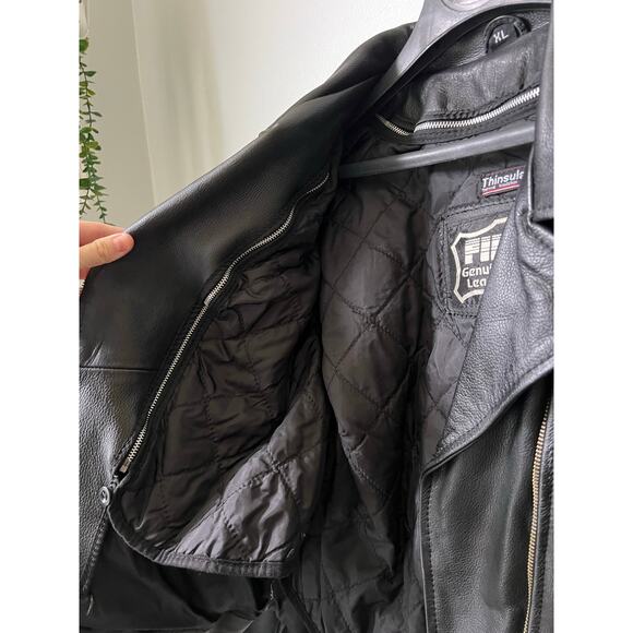 Wilson First Genuine Leather Jacket with Thinsulate Removable Layer Size XL - Picture 9 of 15